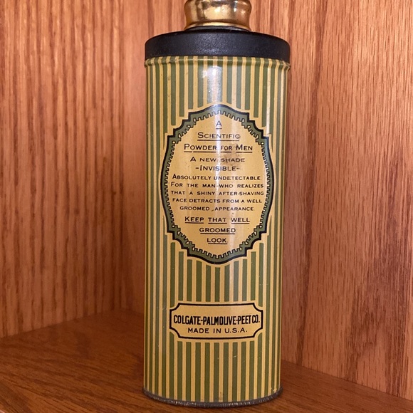 Vintage Palmolive After Shave Talc for Men Advertising Tin - Picture 5 of 16